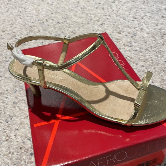 Aerosols gold heel sandal - Picture 2 of 8